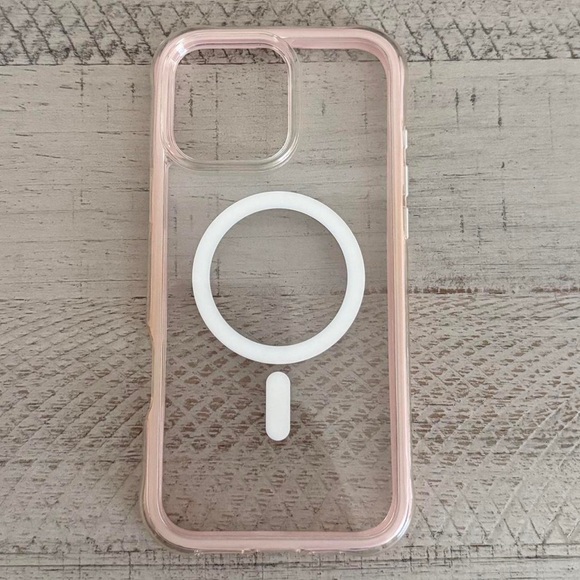 Apple Other - Apple Clear and Pink Phone Case